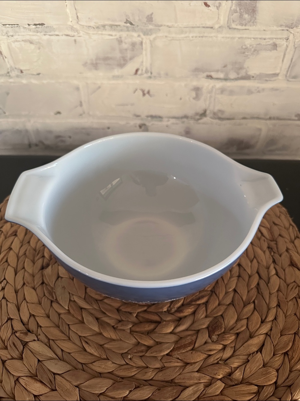 Vintage Pyrex 2 Piece Set Colonial Mist Cinderella Mixing Bowls 444 & 442 - Picture 7 of 9